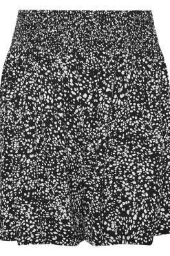 Print Shirred Shorts