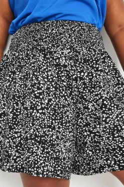 Print Shirred Shorts