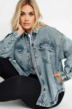 Quilted Denim Shacket