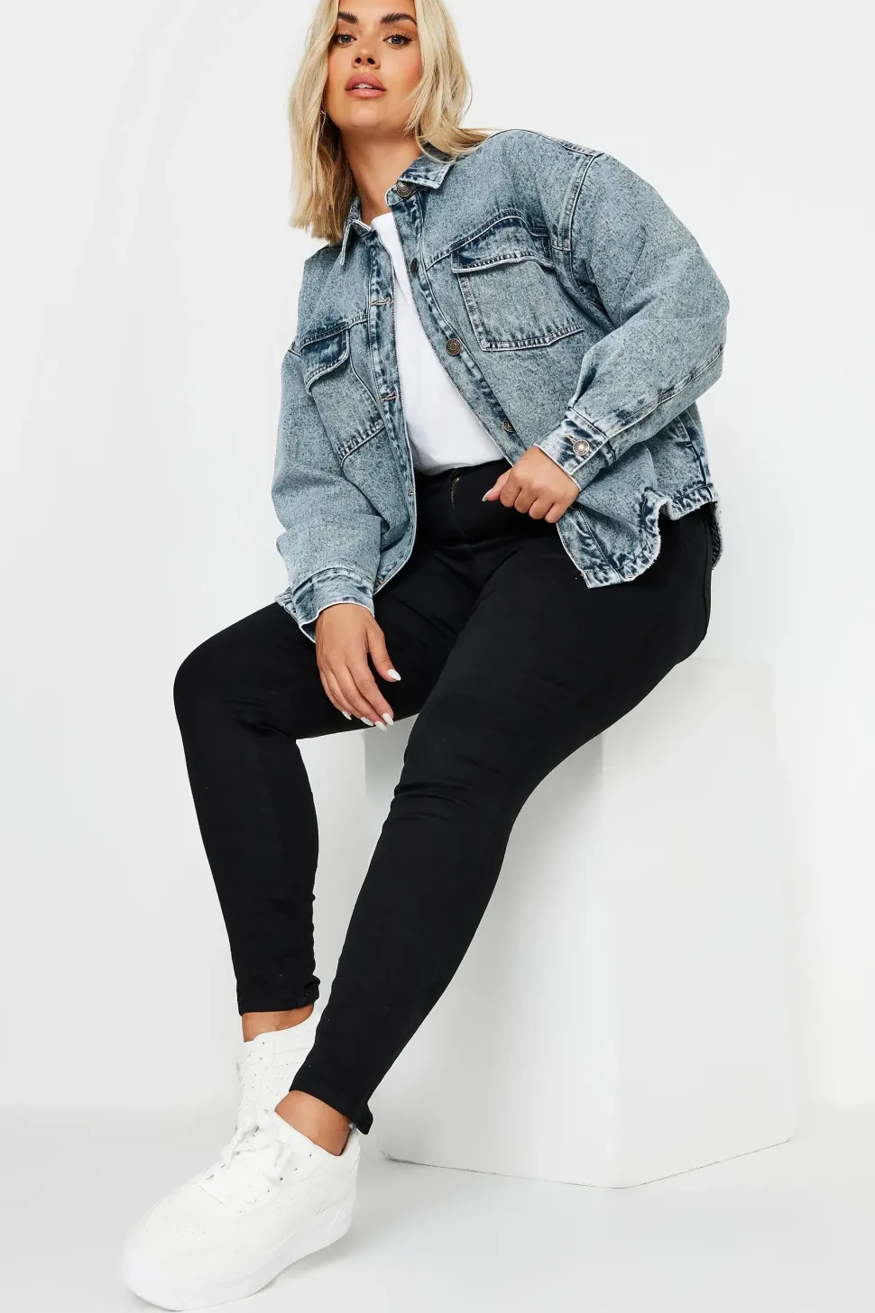 Quilted Denim Shacket