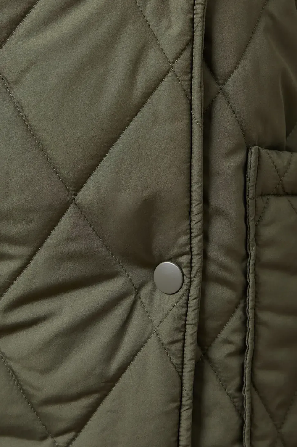 Quilted Diamond Puffer Coat