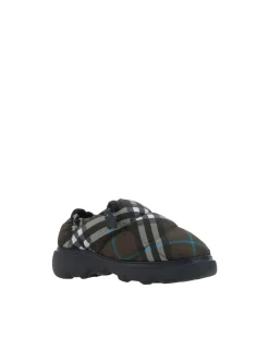 Quilted Slip-On Flat Shoes with Iconic Check Pattern