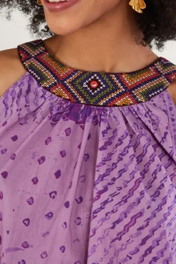 Rabari Embroidered Halter Cami Top