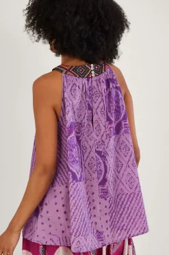 Rabari Embroidered Halter Cami Top
