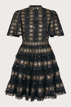 Raelyn Embellished Ruffle Dress