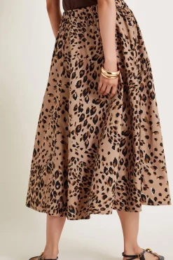 Raife Leopard Print Skirt