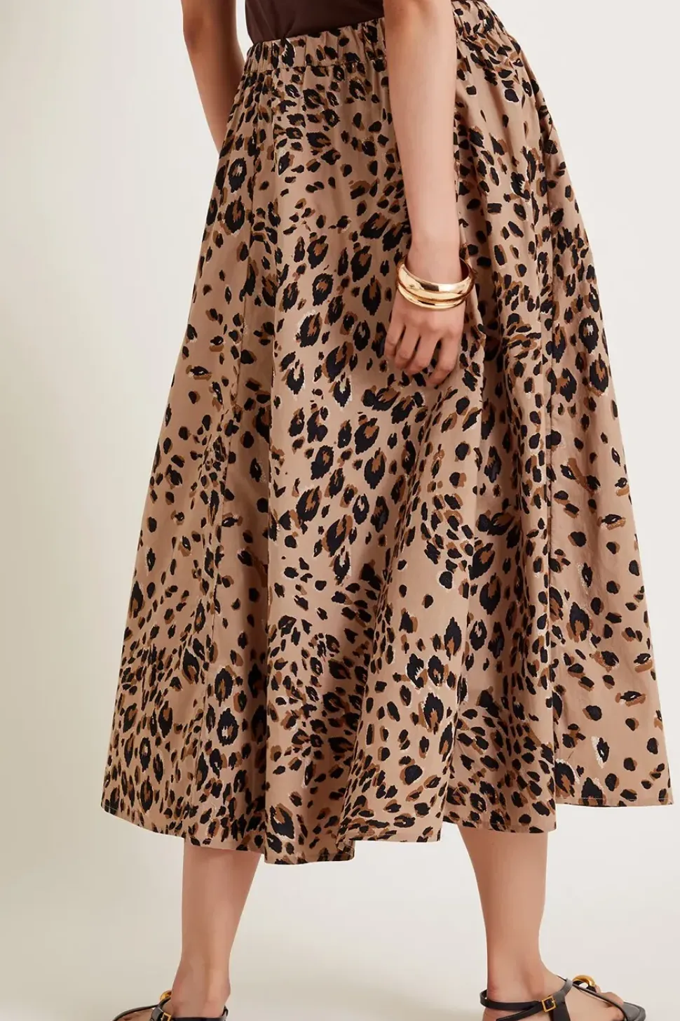 Raife Leopard Print Skirt