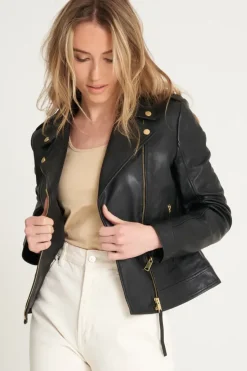 Real Leather Biker Jacket