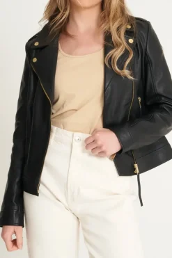 Real Leather Biker Jacket