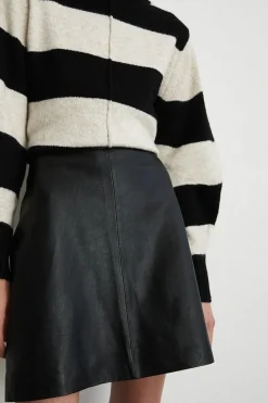 Real Leather Clean Pelmet Skirt