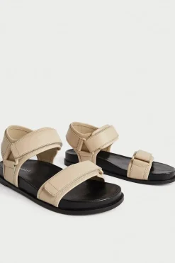 Real Leather Grandad Deep Footbed Sandal
