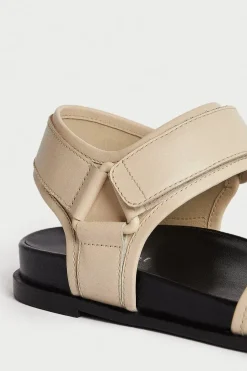 Real Leather Grandad Deep Footbed Sandal