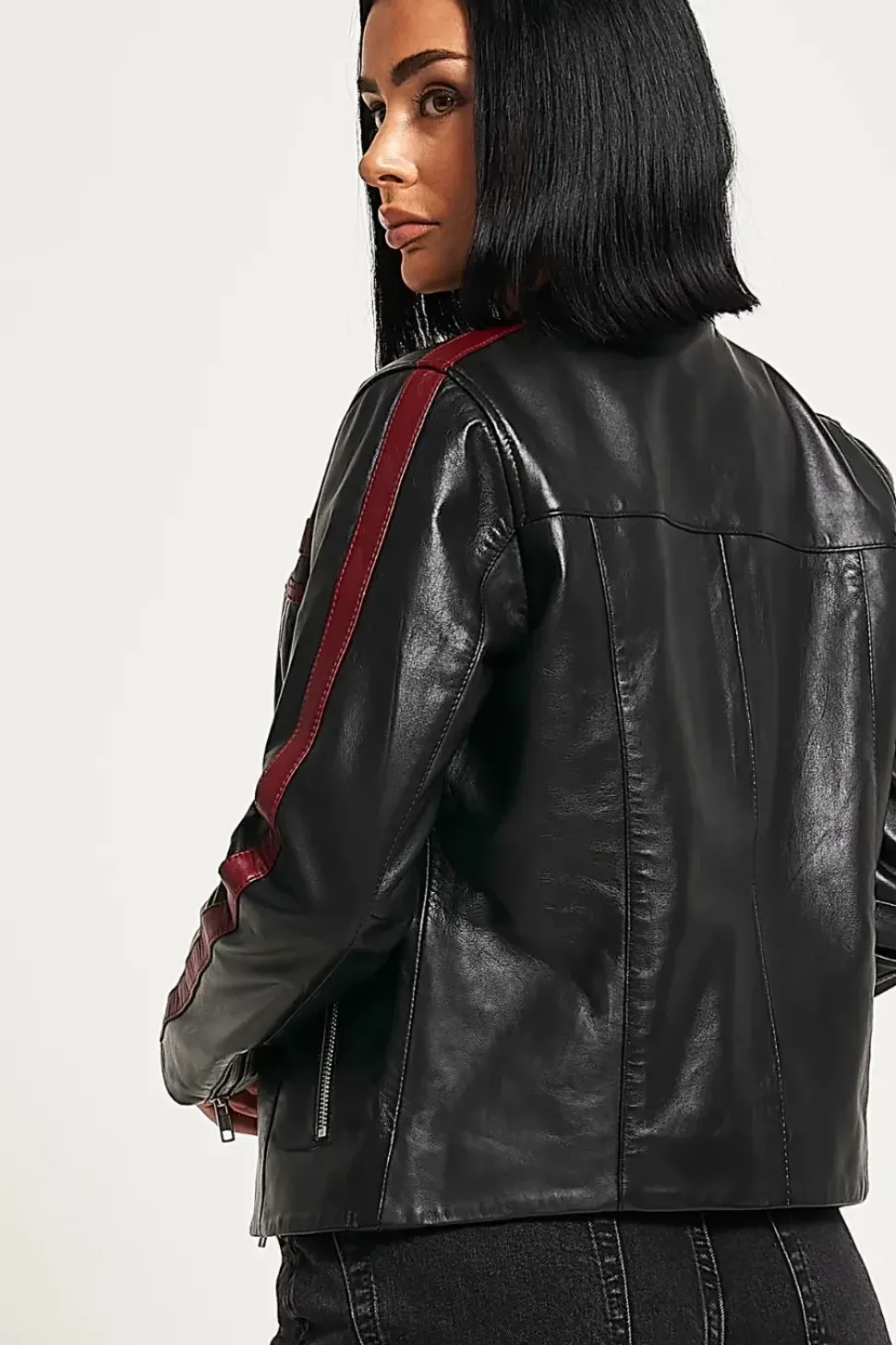 Real Leather Moto Jacket