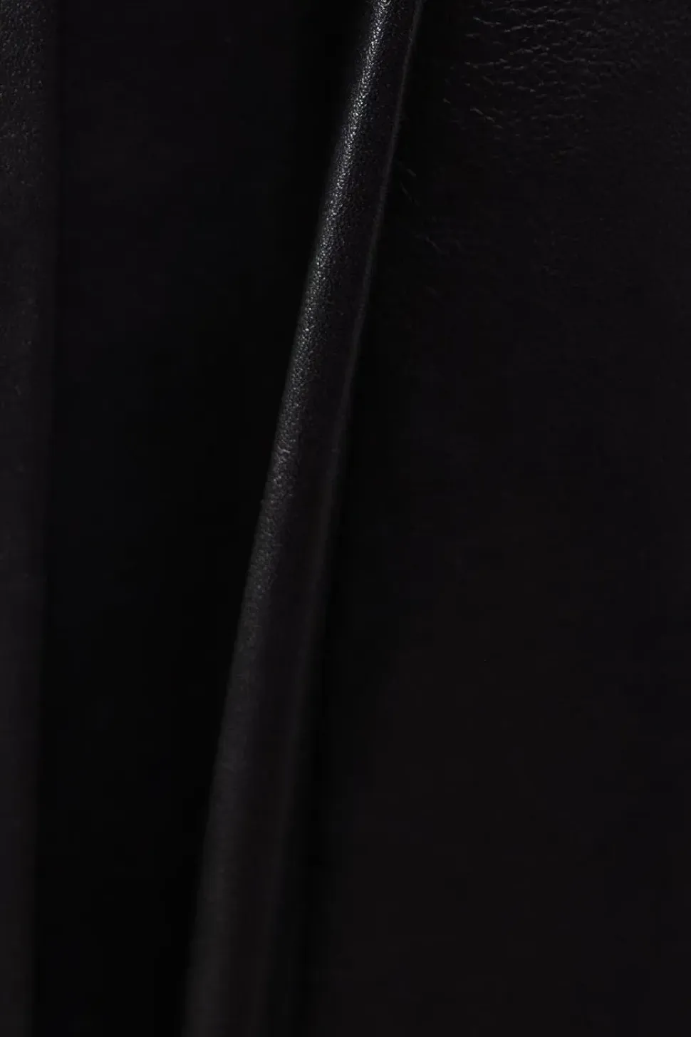 Real Leather Pleated Mini Skirt