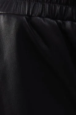 Real Leather Straight Leg Jogger