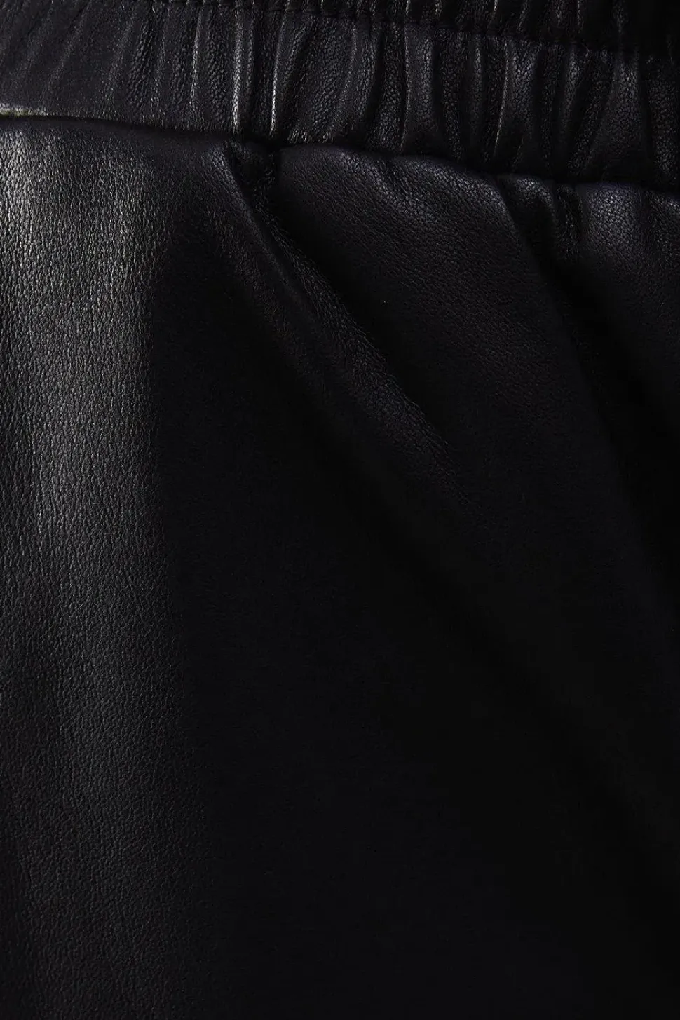 Real Leather Straight Leg Jogger
