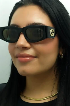 Rectangle Black with Ivory Grey GG1664S