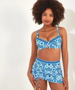Recycled Tile Print Bikini Top
