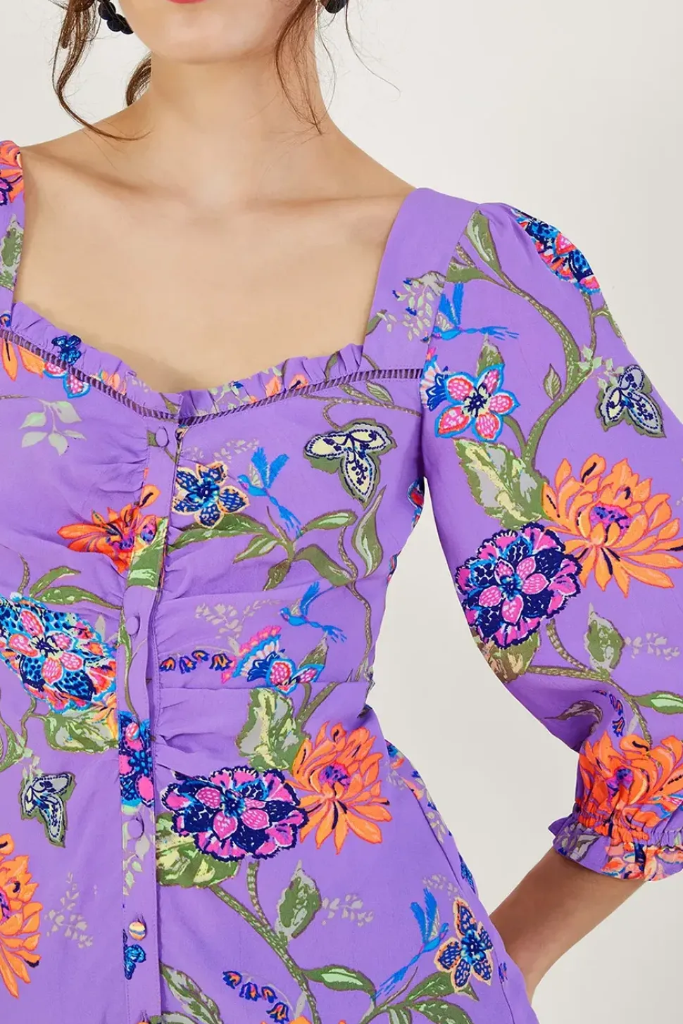 Regina Print Puff Sleeve Top