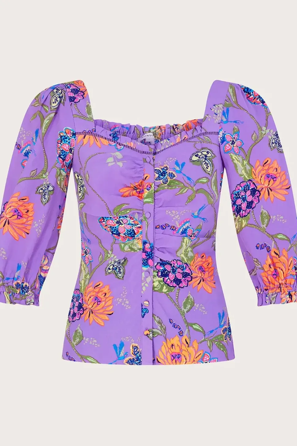 Regina Print Puff Sleeve Top