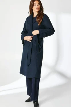 Relaxed Belted Wrap Coat