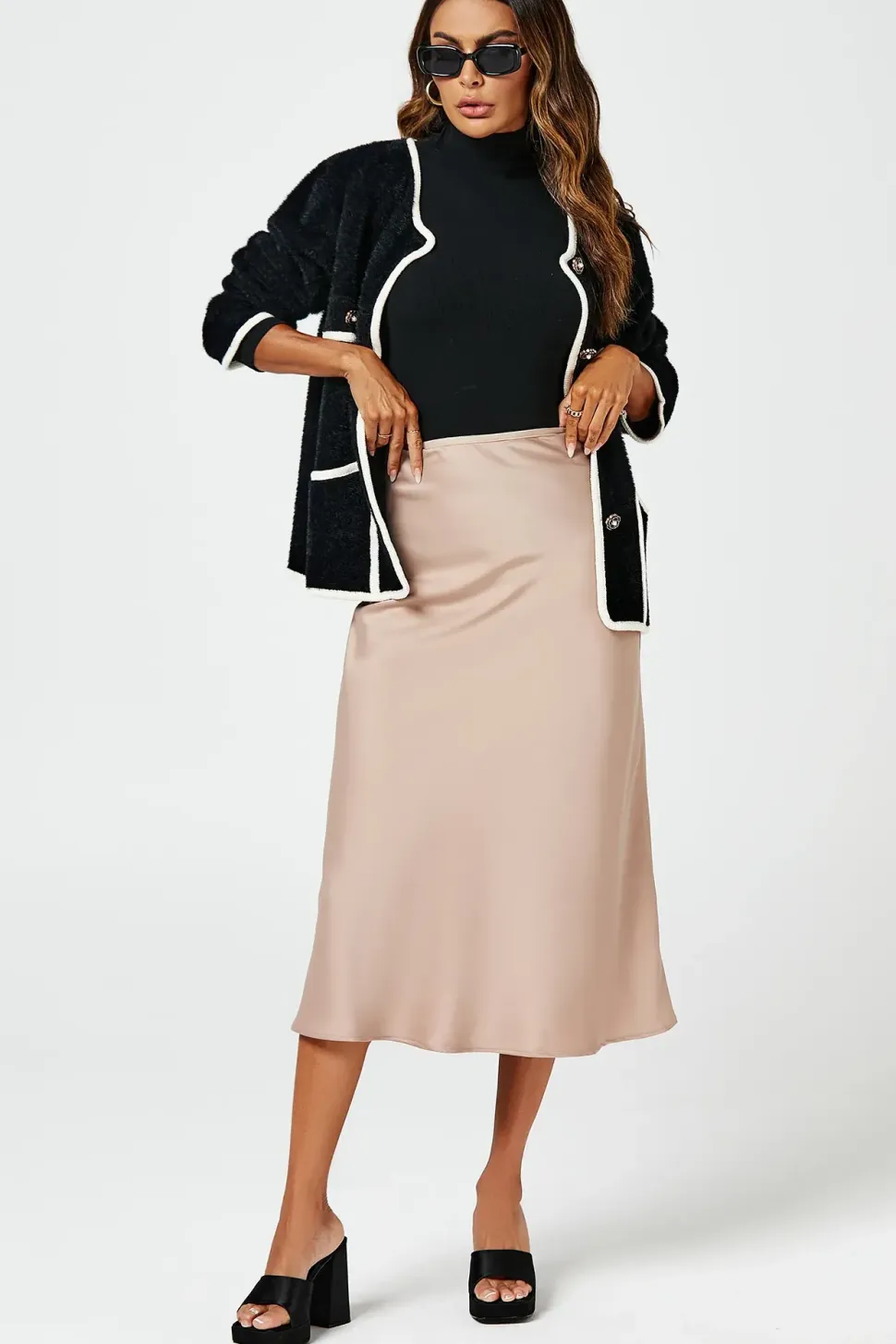 Relaxed Boucle Jacket In Black
