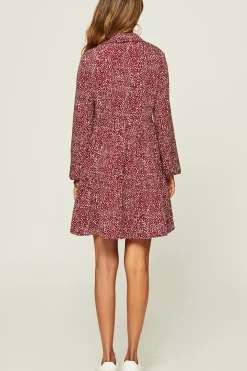 Relaxed Button Front Long Sleeved Shirt Mini Dress