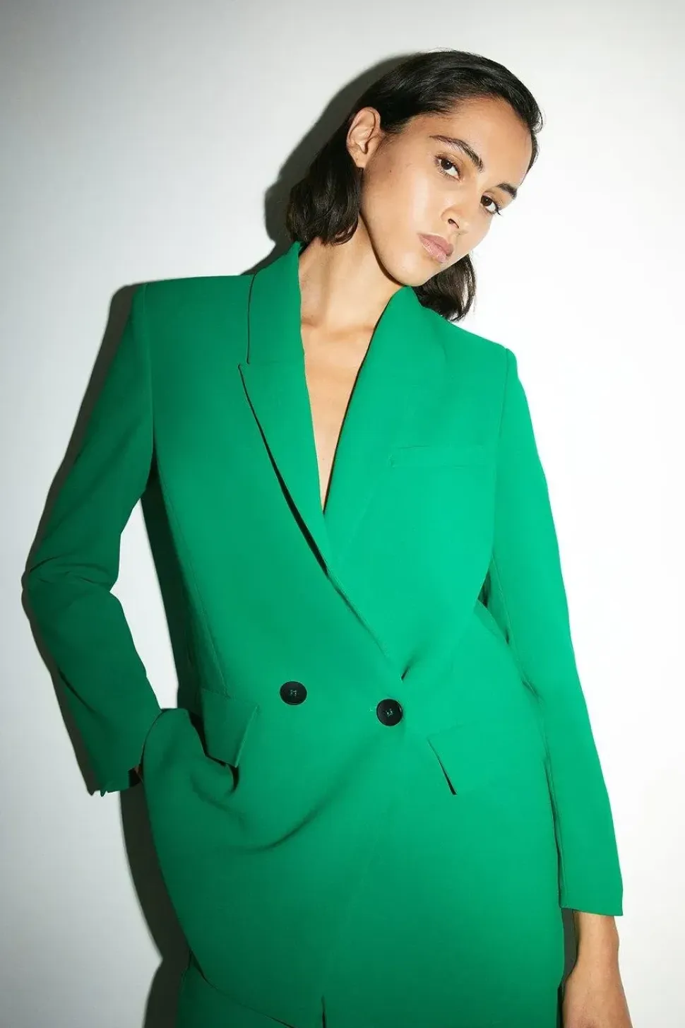 Relaxed Double Breasted Blazer