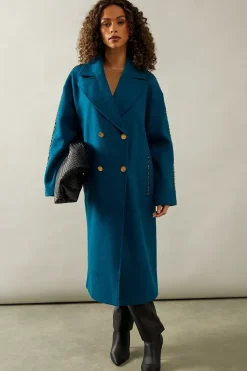 Relaxed Studded Coat