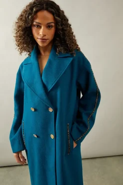 Relaxed Studded Coat
