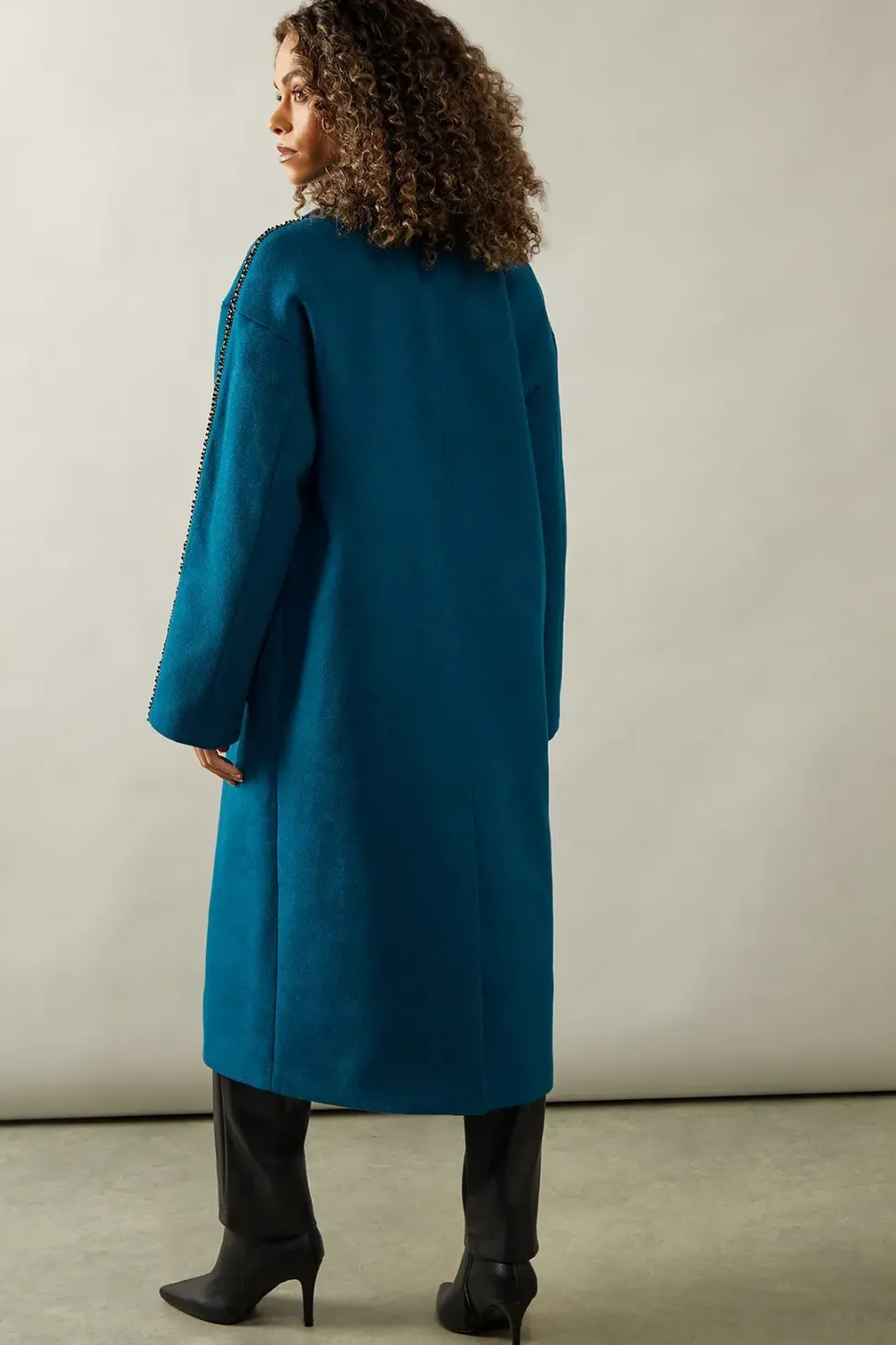 Relaxed Studded Coat