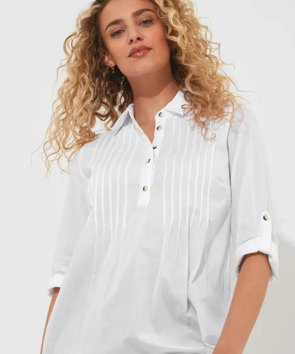 Relaxed Tab Sleeve Shirt