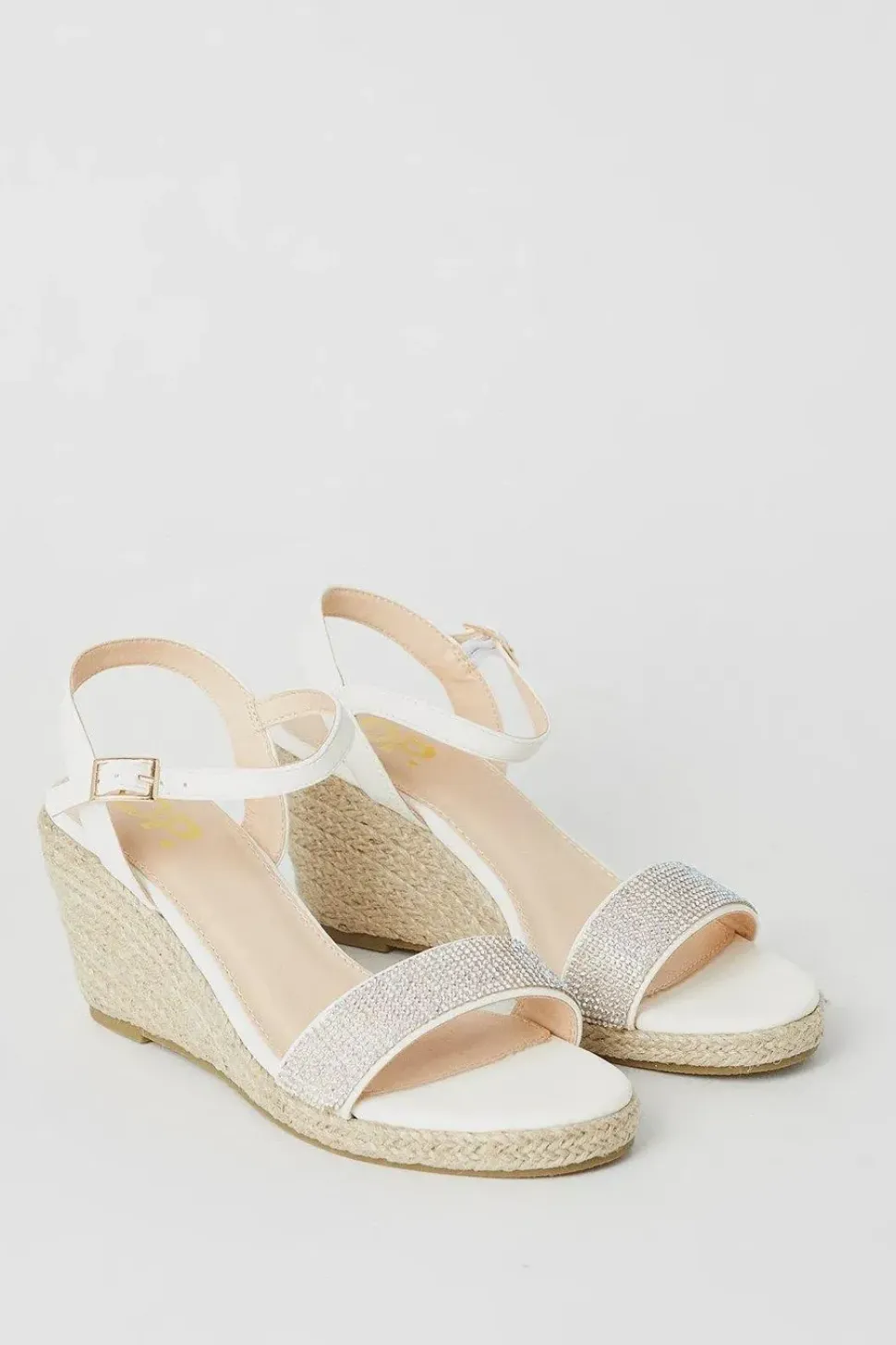 Renelle Diamante Espadrille Wedges