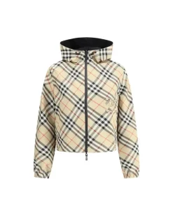 Reversible Jacket with Adjustable Hood and Zippered Pockets