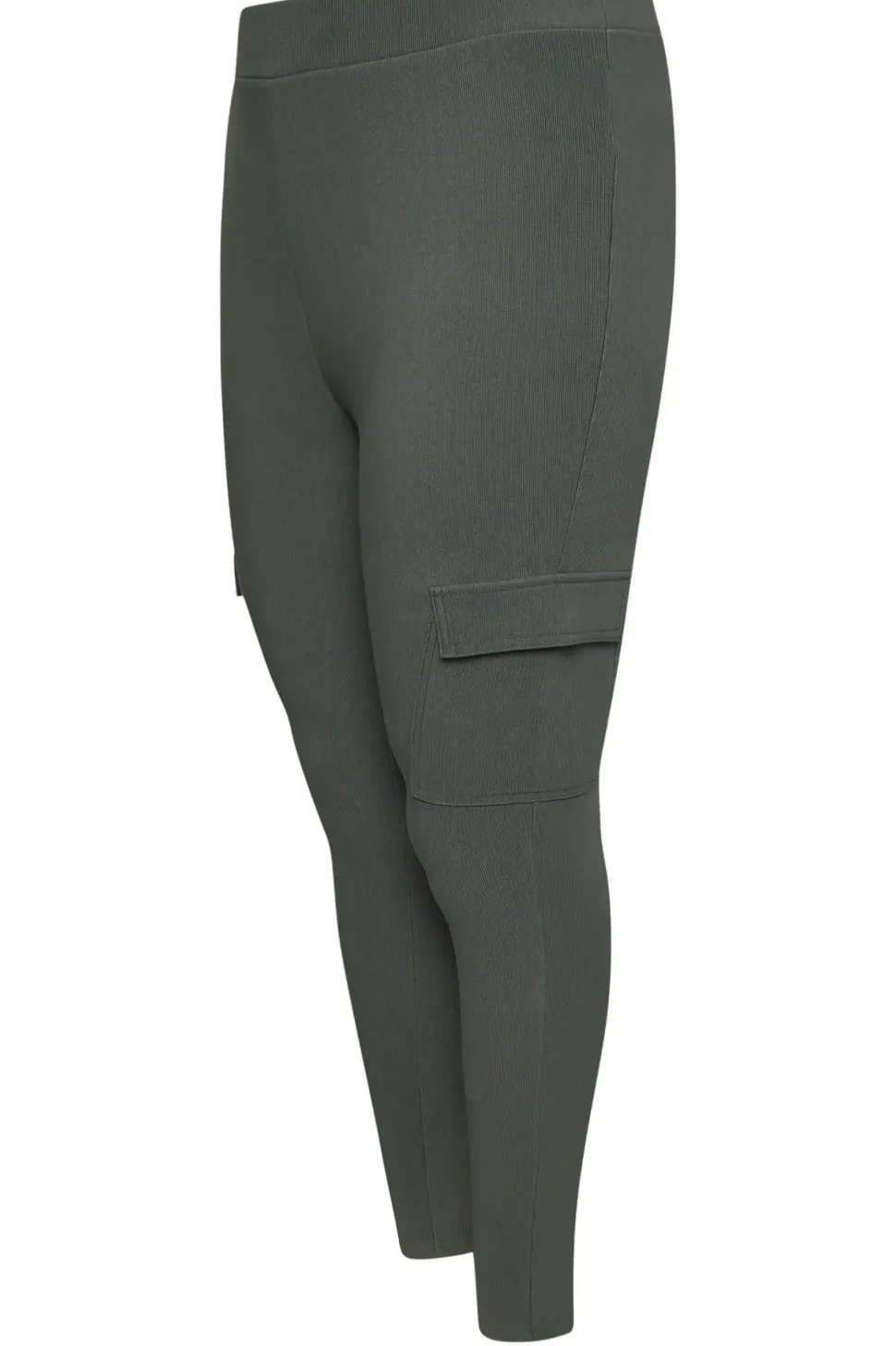 Ribbed Cargo Leggings