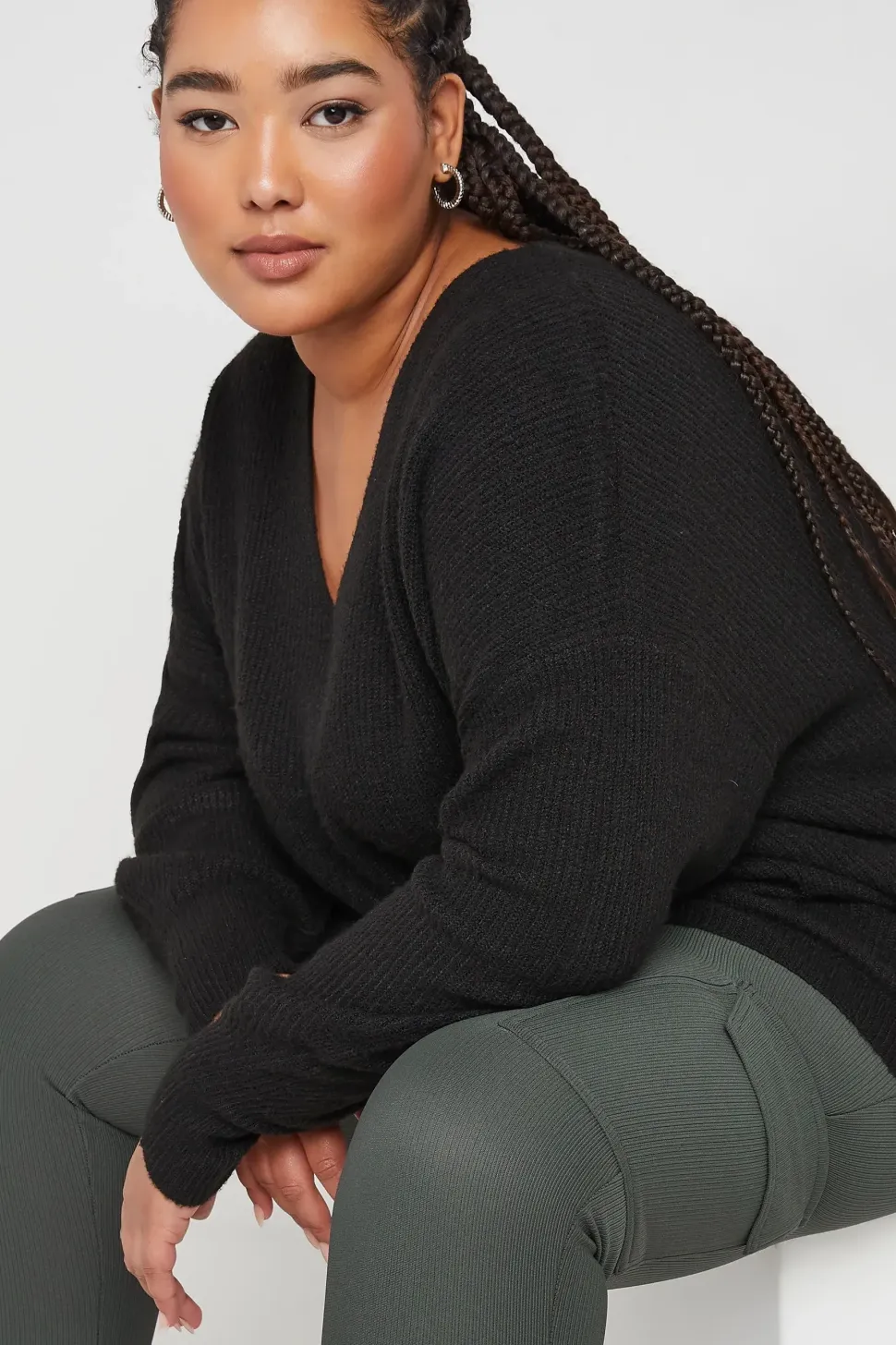 Ribbed Cargo Leggings