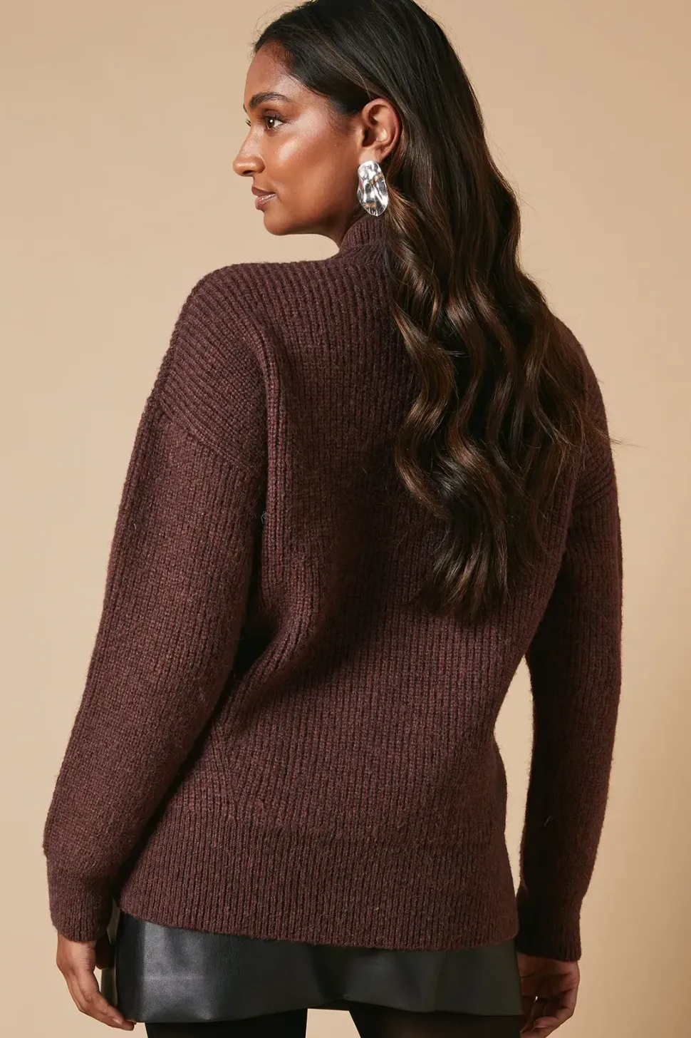Ribbed Crew Neck Jumper