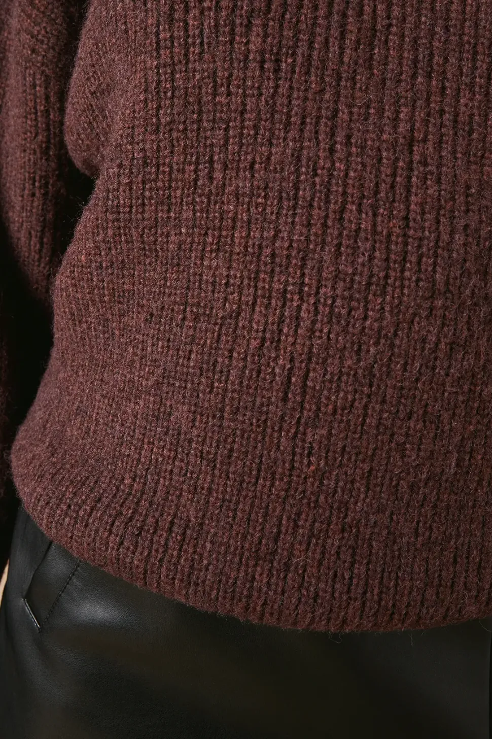Ribbed Crew Neck Jumper