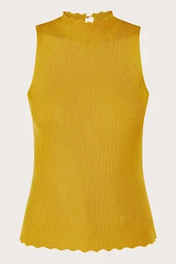 Ribbed Halter Neck Tank Top
