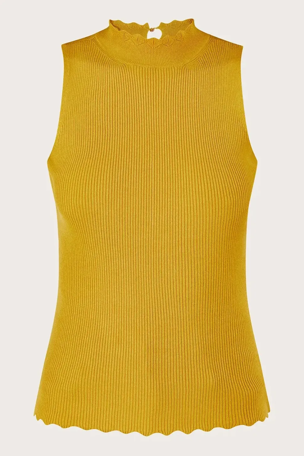 Ribbed Halter Neck Tank Top