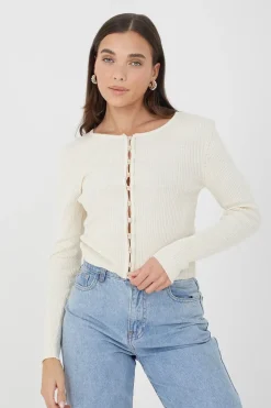 Ribbed Knitted Cardigan