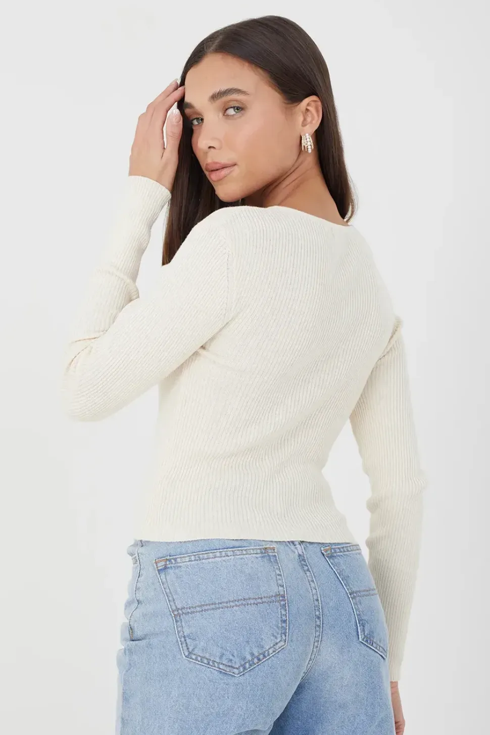 Ribbed Knitted Cardigan