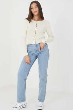 Ribbed Knitted Cardigan