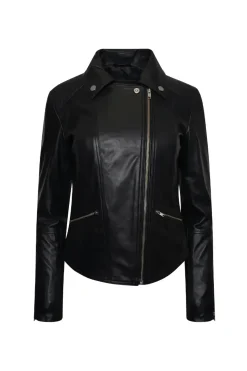Ribbed Leather Jacket