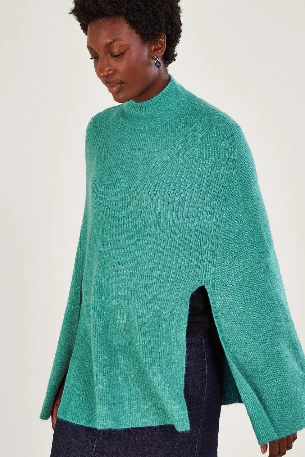 Ribbed Poncho