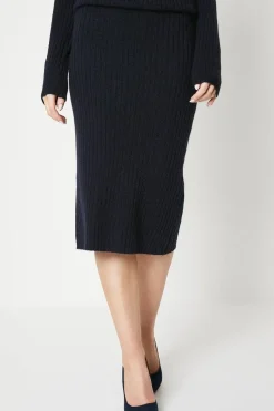 Ribbed Tube Skirt Co-ord