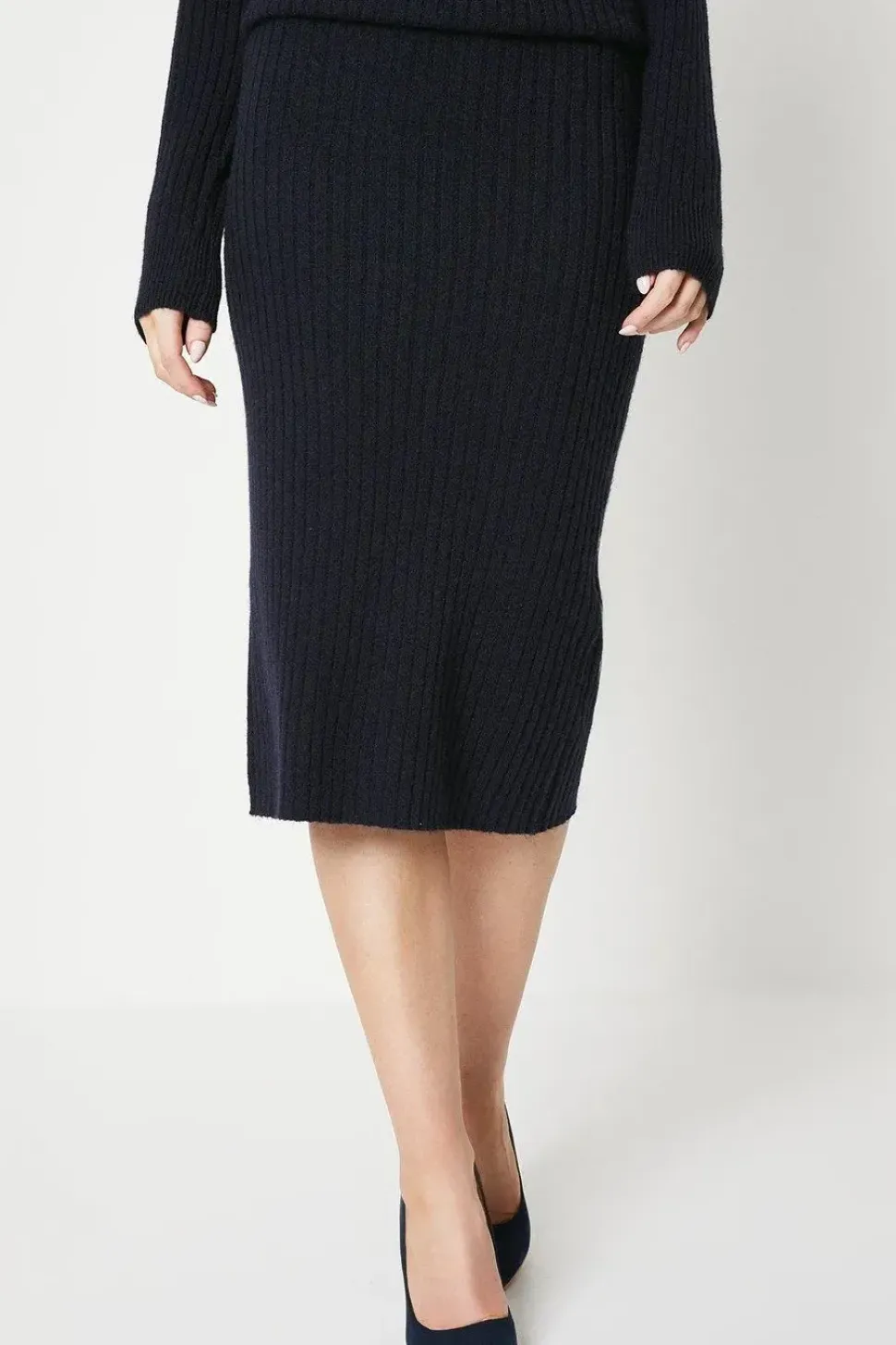 Ribbed Tube Skirt Co-ord
