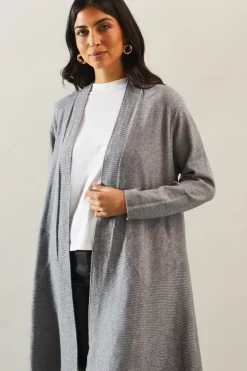Rib Edge to Edge Longline Cardigan