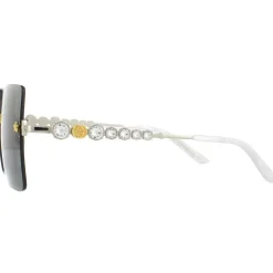 Rimless Silver Grey Sunglasses