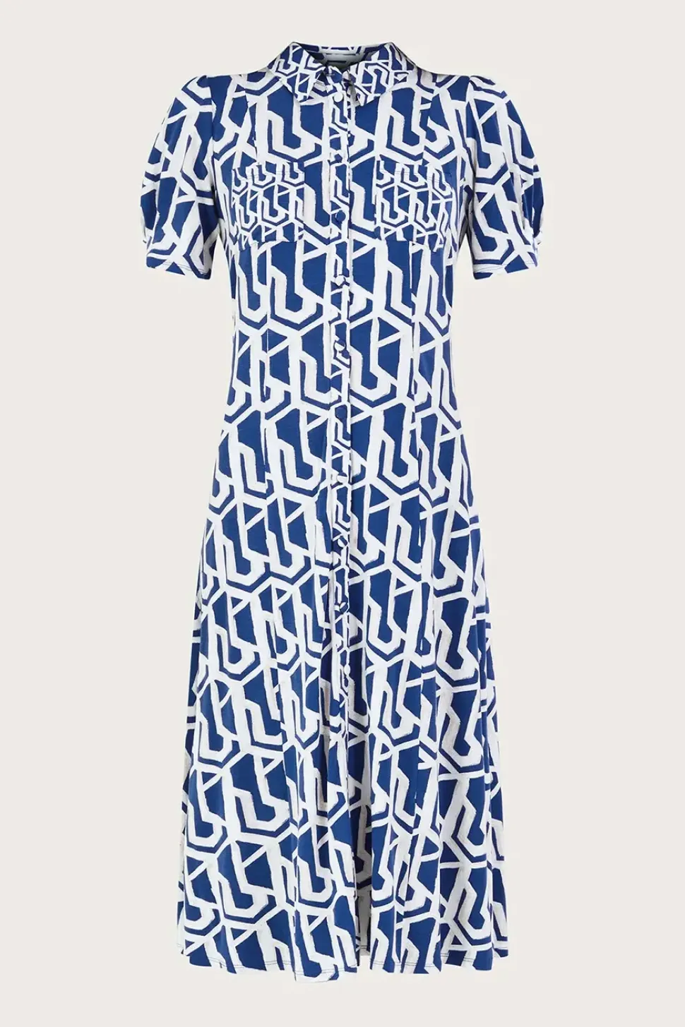Rizzoli Geometric Print Shirt Dress